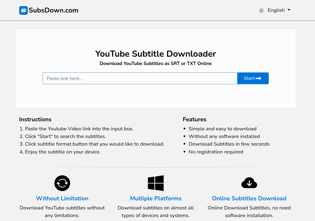 Baixe legendas do youtube online downloader de legendas do youtube